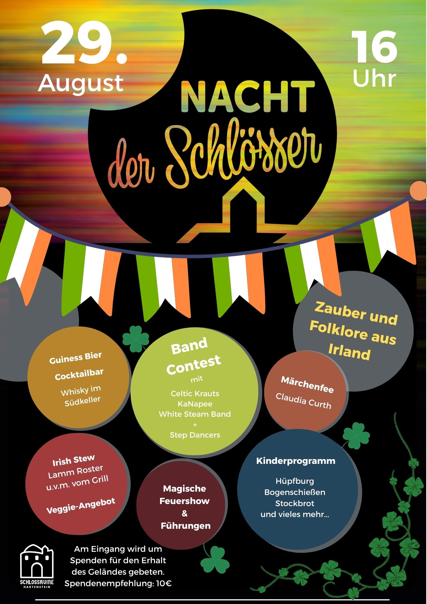 Plakat Irische Nacht Hartenstein